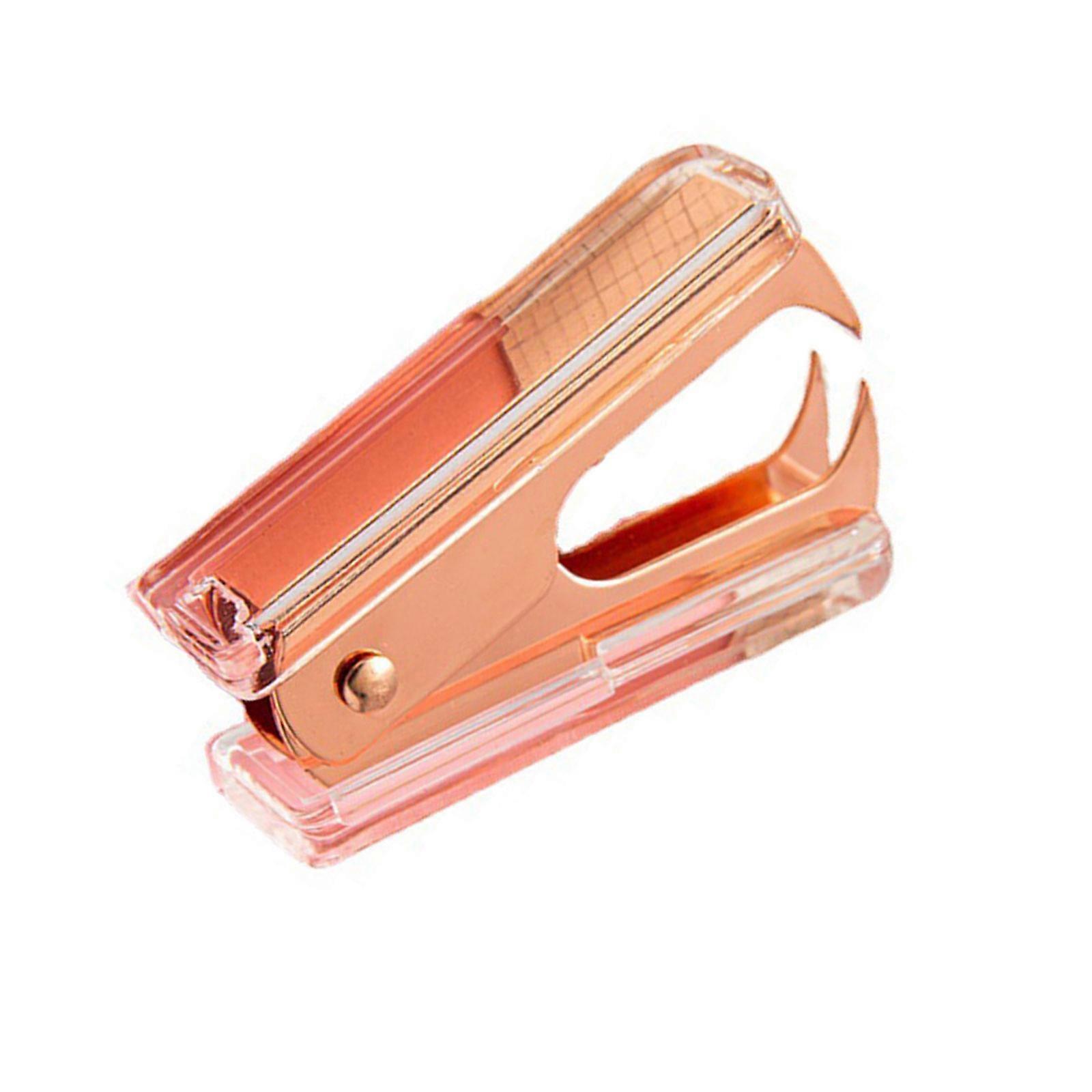 Stylish Multicolor Staple Removers with Ergonomic Handle Portable Staple Removers Staple Removing Tool for Easy Operate  rose gold