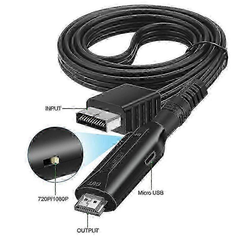 for PS1 PS2 to -Compatible Game Console Connection TV HD