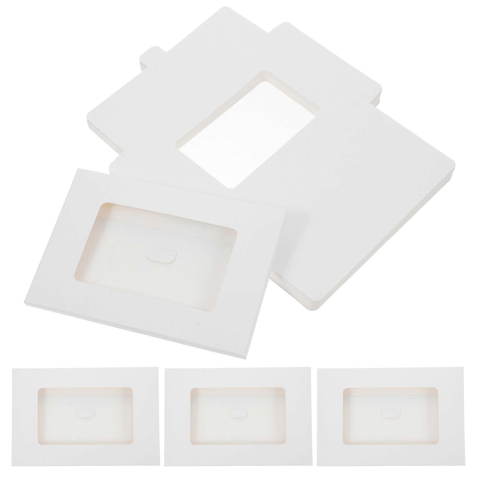 Craft Paper Full Face Window Envelopes Photo Frames for Letters 30Pcs Box