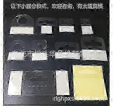 100pcs Portable Retail Display Hooks Clear Sticky Tabs Self Adhesive Hanging Tabs