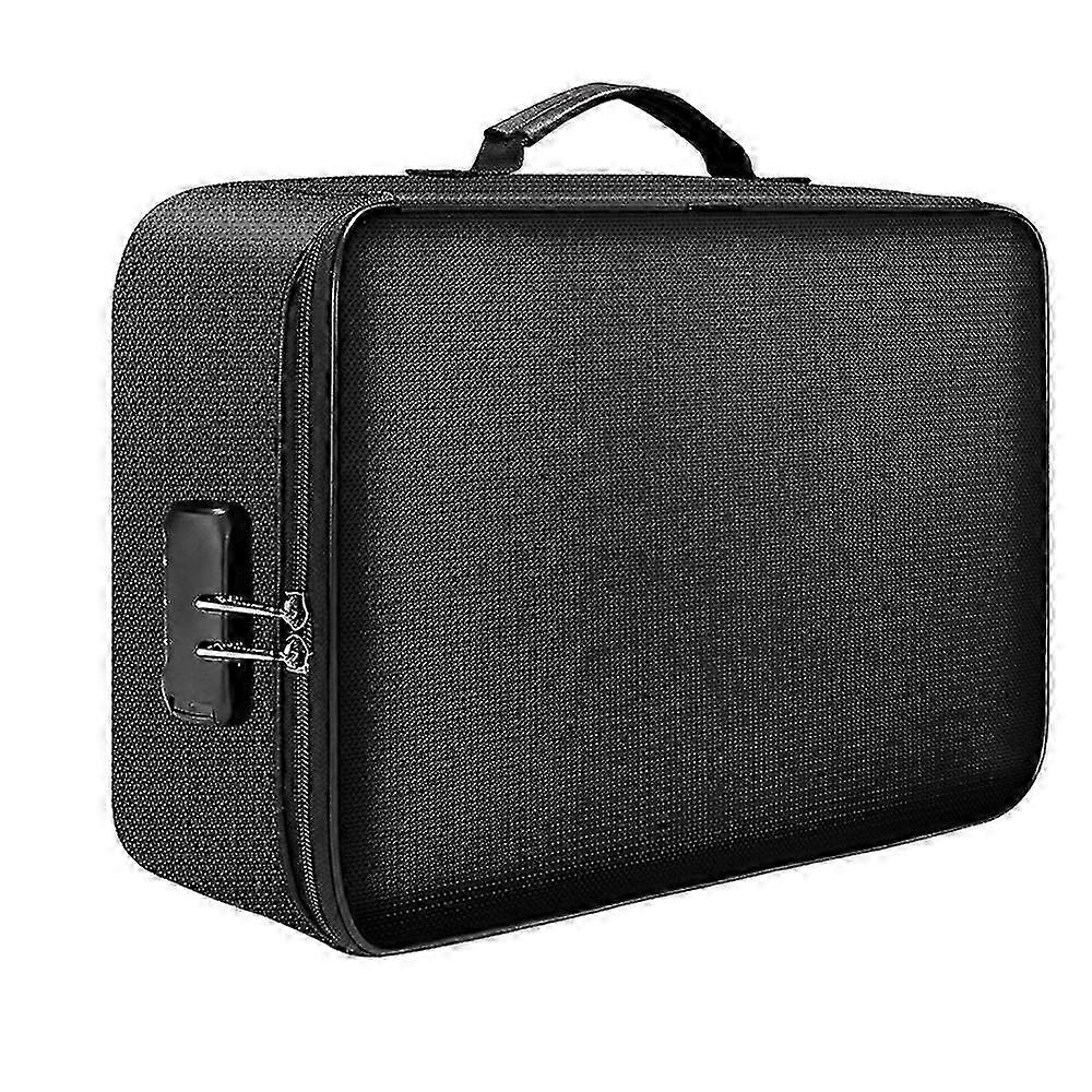 Multifunctional Multi-layer Document Bag Large Capacity Fireproof Waterproof