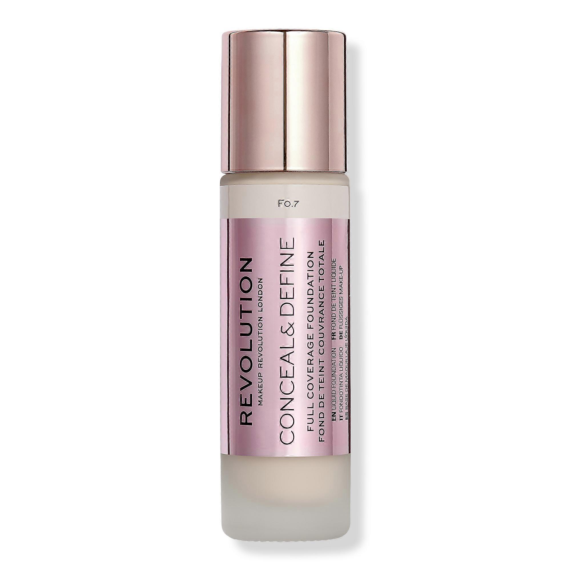Makeup Revolution Conceal & Define Full Coverage Foundation, F0.7, 0.8 Oz