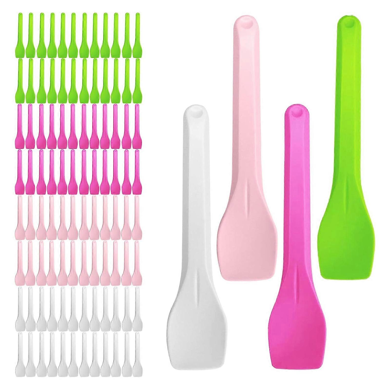 100 Natural Substance Ice Milk Utensils Environmental Friendly Decomposable Spoons Flexible for Various Instances Multicolor