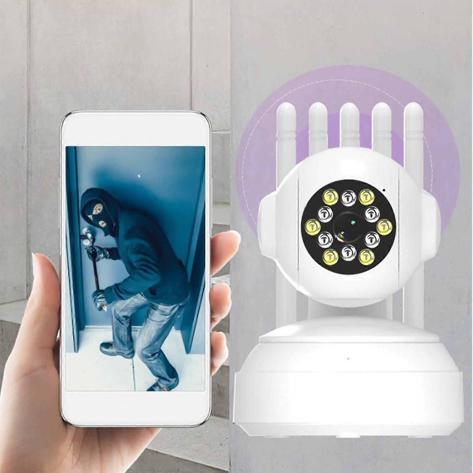 Indoor Security Camera 2mp Hd Wifi Camera For Home Security Dual-band Wifi Motion Detection Color Night Vision 2-way Audio Ideal For Baby Monitor