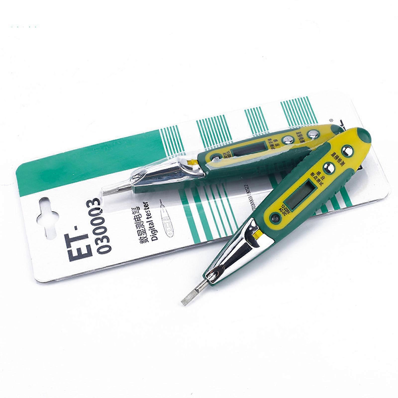 Digital Voltage Test Voltage Tester Pencil Electrician Tool LED Display Electrical Tester for Industrial Machine Multicolor