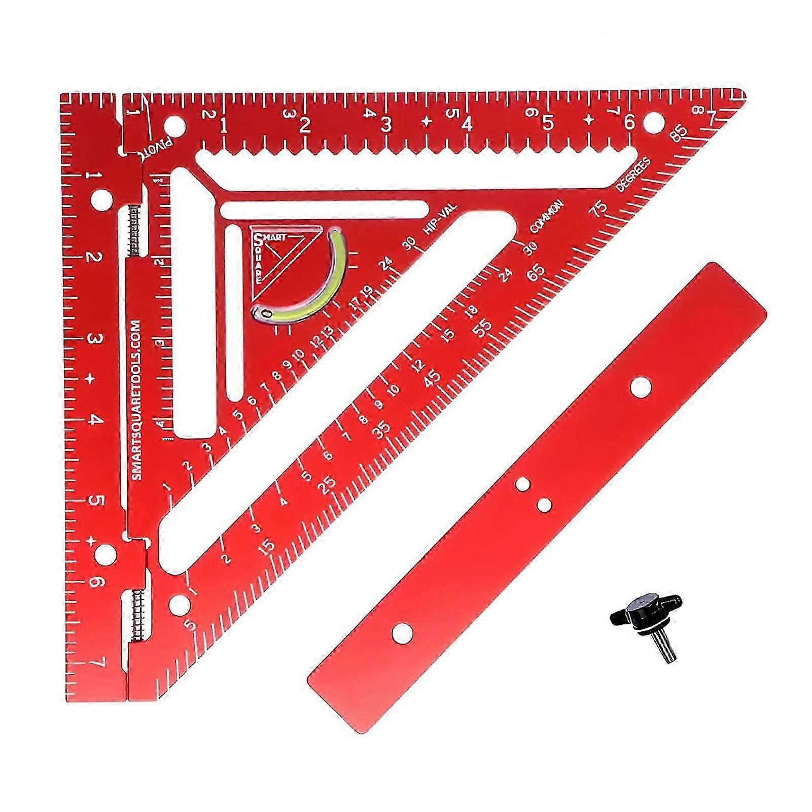 Rafter-Square with Level Versatile for Marking, Squaring & Measuring Carpentry Projects & Furniture Making