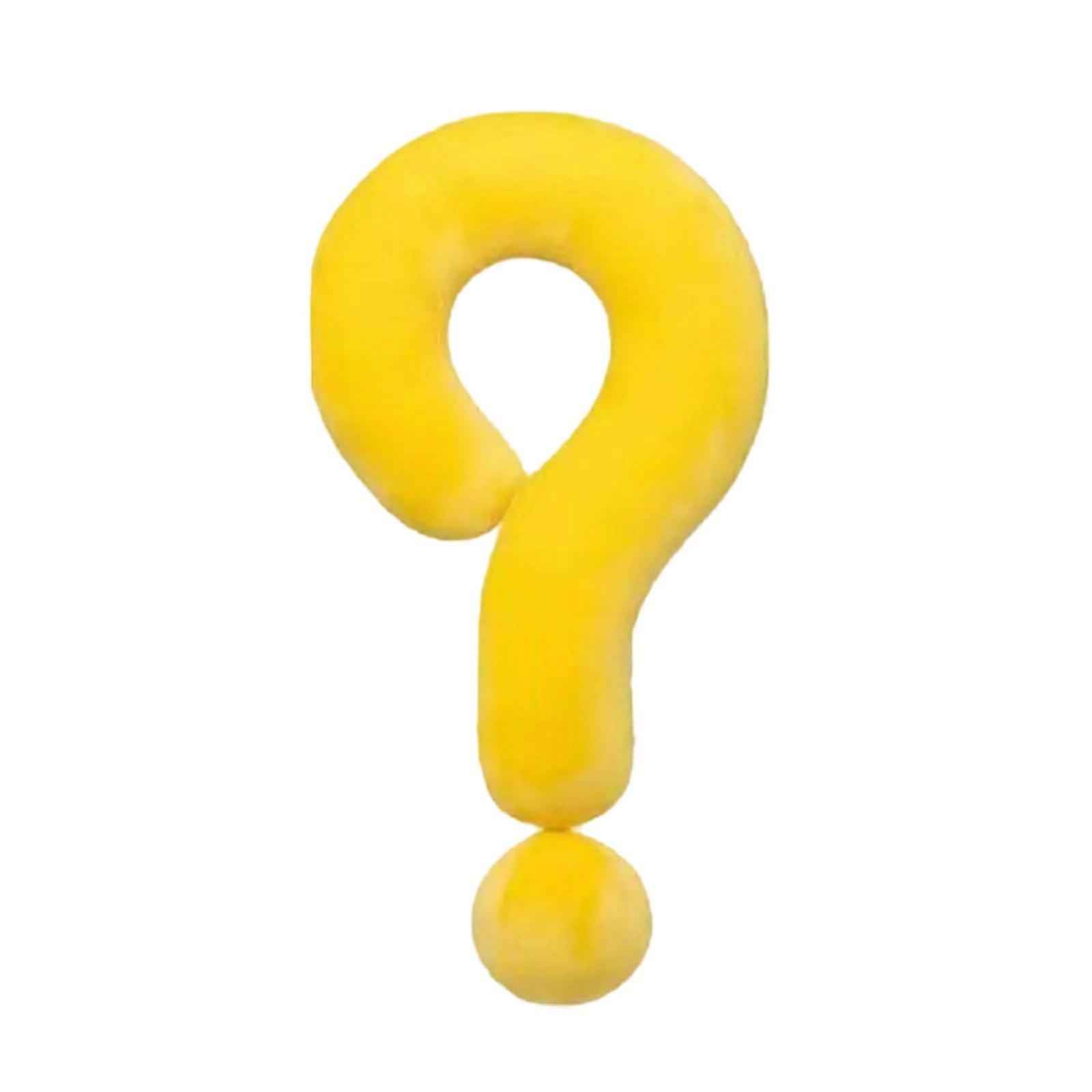 Question Mark Decorative Throw Pillow Cotton Plush Cushion for Sofa Bed Room Decor Ref: 5782