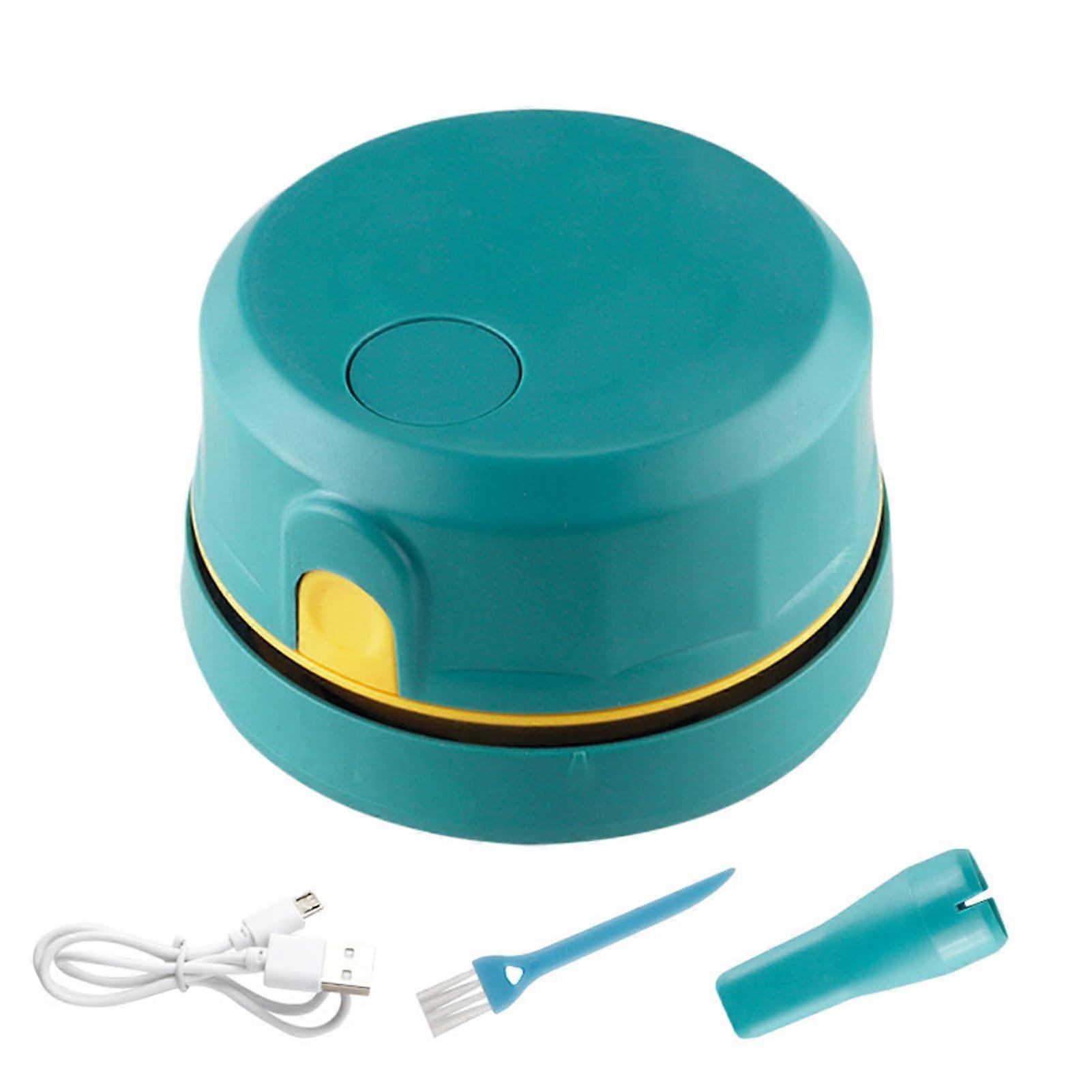 USB Desktop Vacuum Cleaner with Powerful Suction, Cordless Rechargeable Mini Duster for Home Office and Electronics