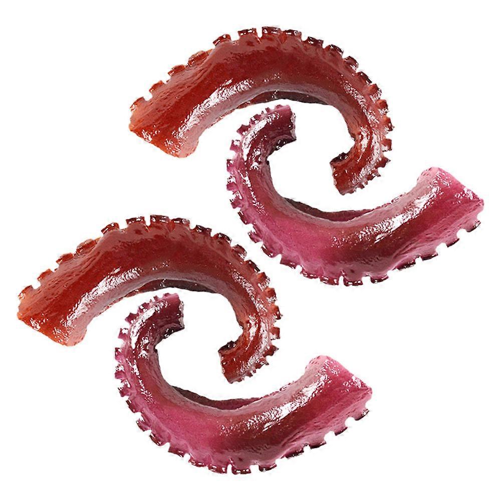 Fake Octopus Legs Artificial Octopus Tentacles Model 4Pcs for Kitchen Display