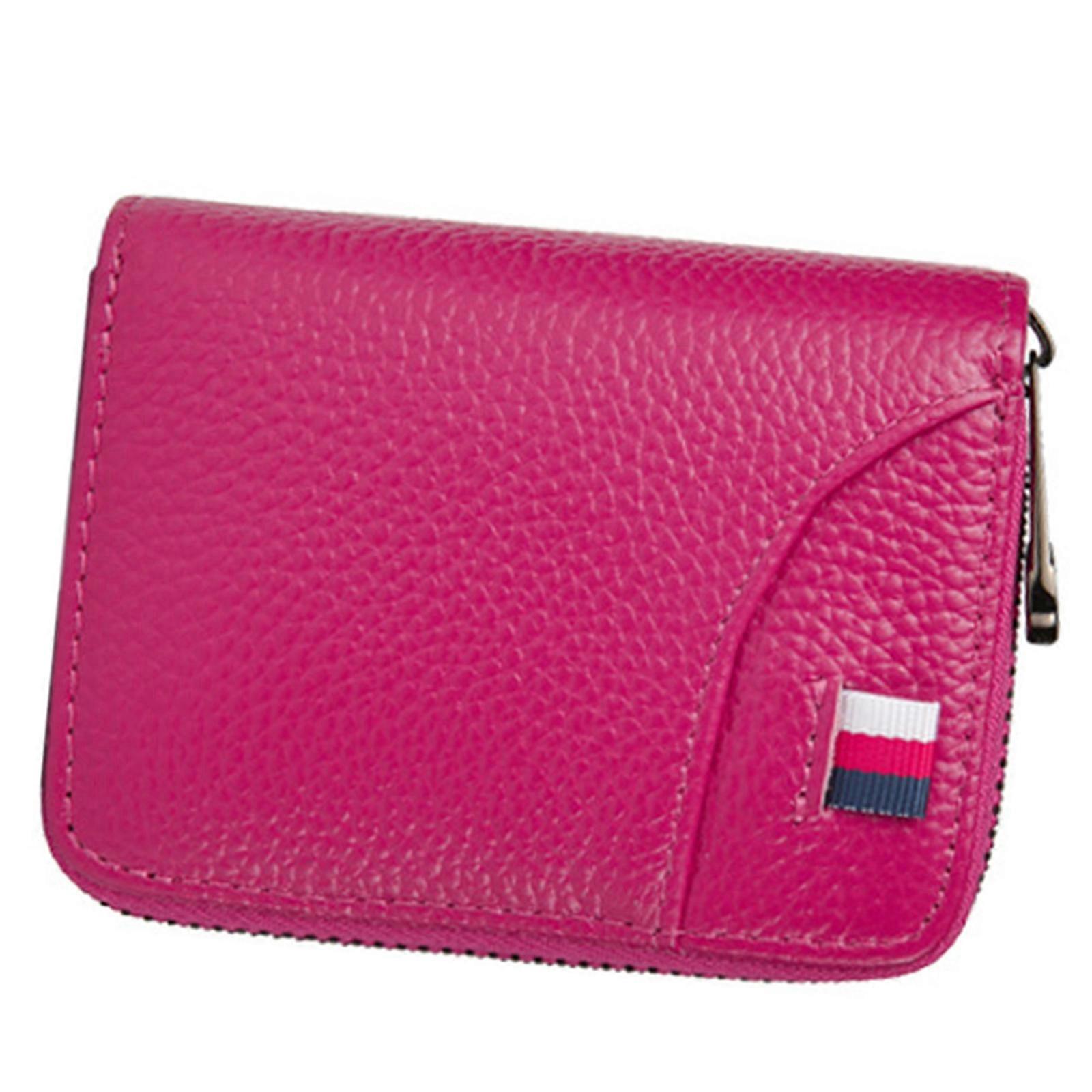 Secure and Spacious Card Holder with Large Capacity Coin Purse Protect Your Cards from Demagnetization  rose Red