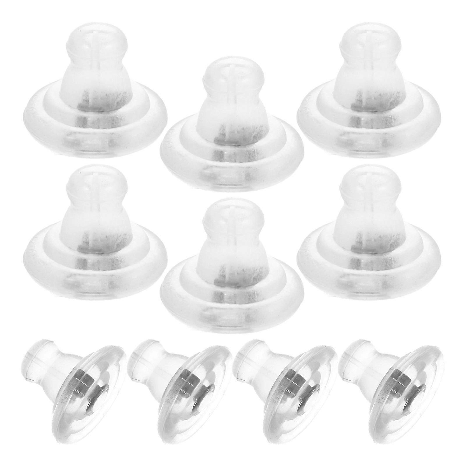 Locking Earring Back Silicone Earring Backs for Stud Earrings 10Pcs
