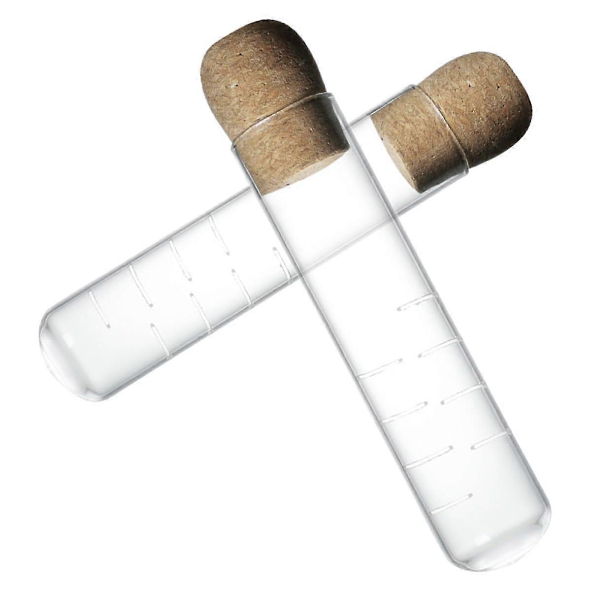 2pcs Glass Tea Infuser with Cork Lid for Loose Leaf Tea, Visible Brewing for Cups and Mugs