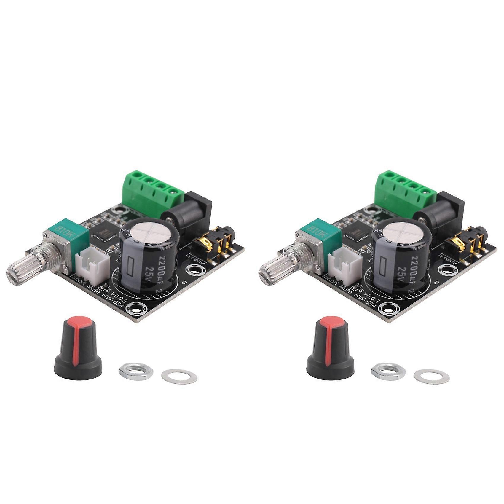 2X PAM8610 Dual Channel DC 12V HD Pure Digital Audio Stereo Amplifier Board Class D 15W x 2 High Power Amplifier Module