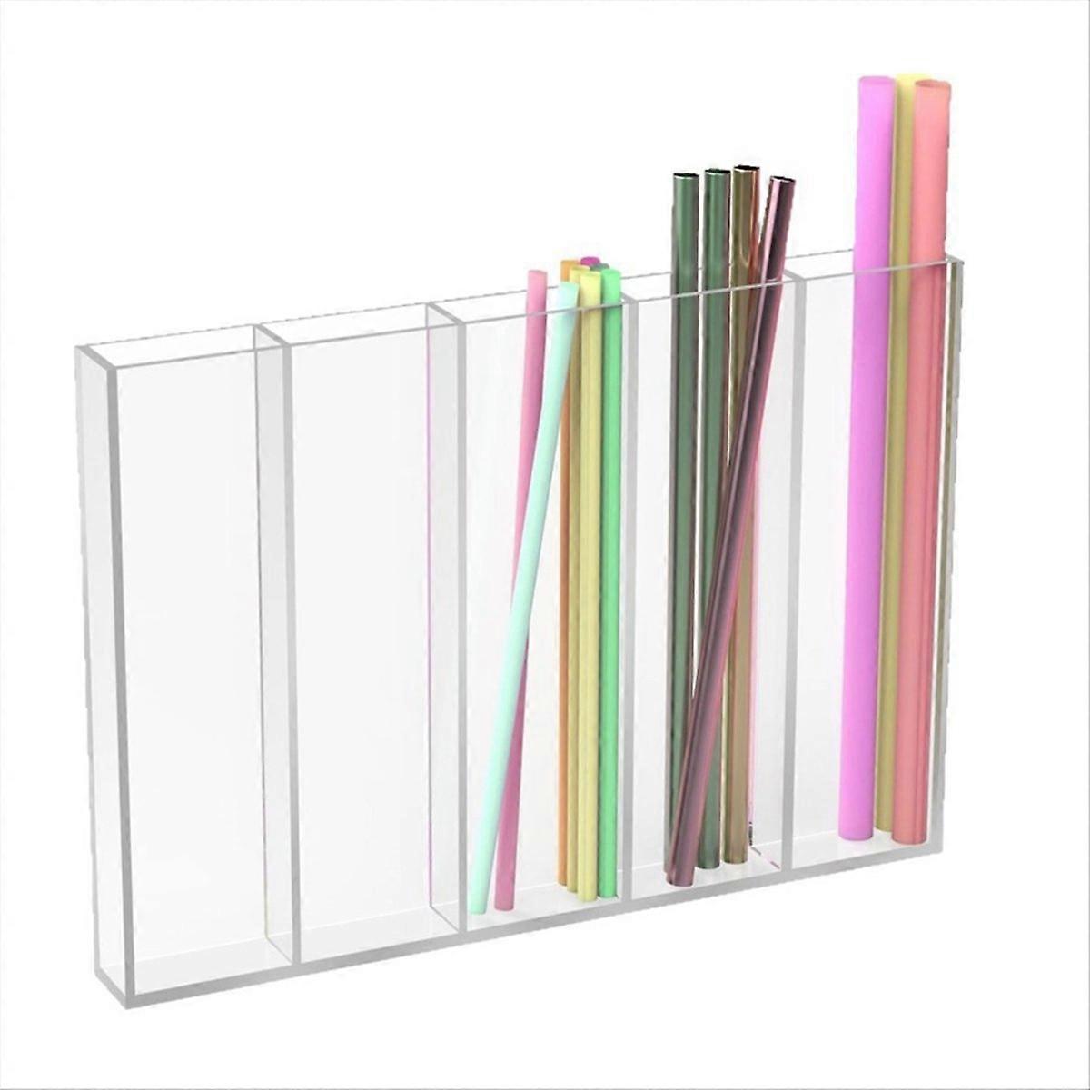 Acrylic Straw Holder with Adhesive
