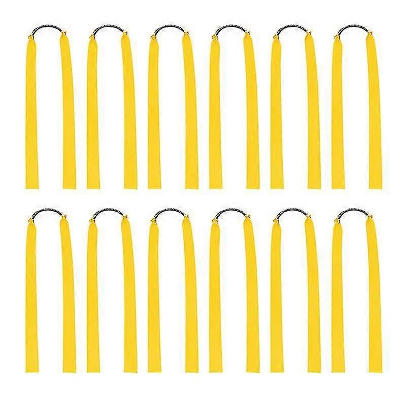new 12pcs Rubber Bands For Catapult Widened Flat Catapult Bands Elastics For Hunting Fast