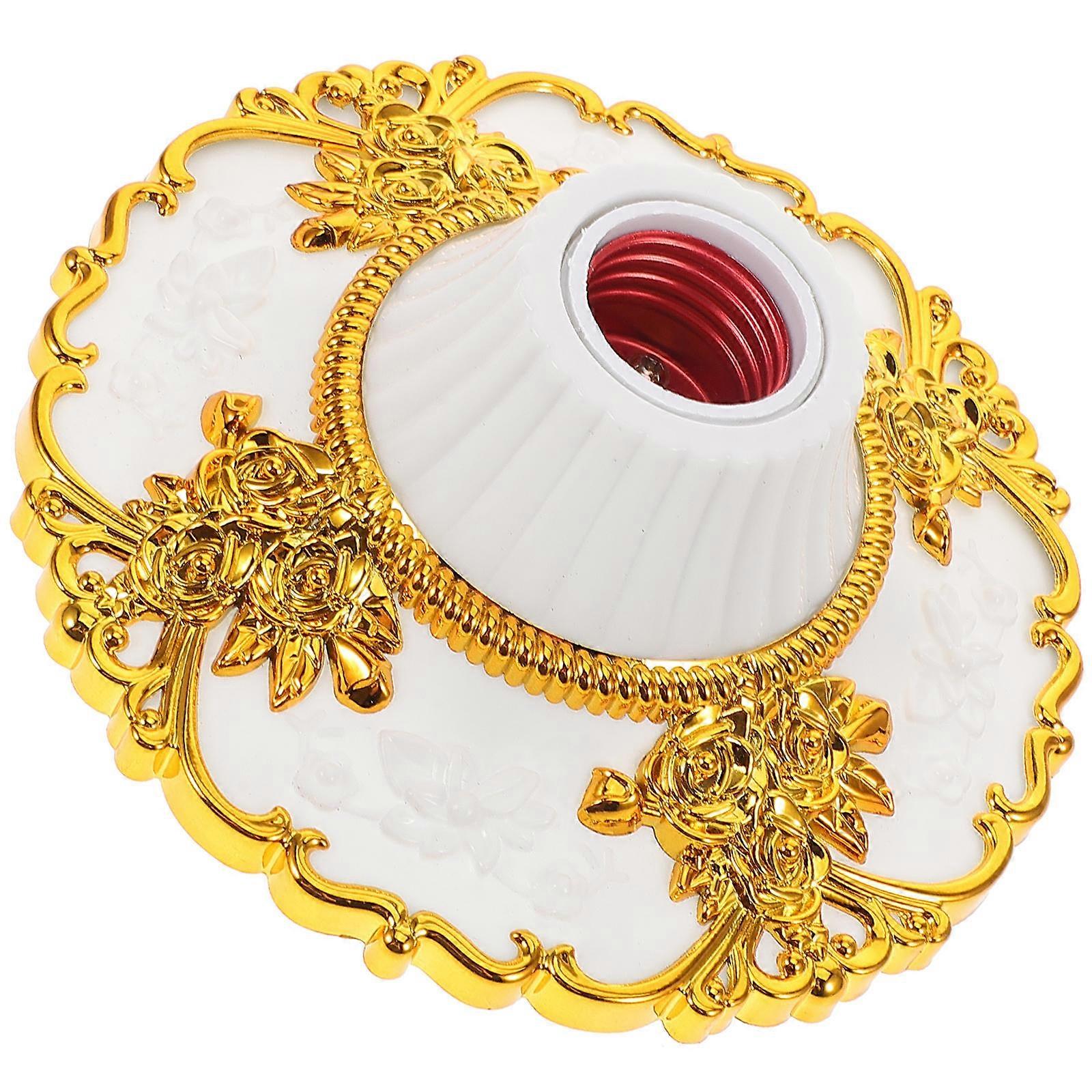 Light Socket Golden Screw-in E27 for Home Use Durable Lamp Part