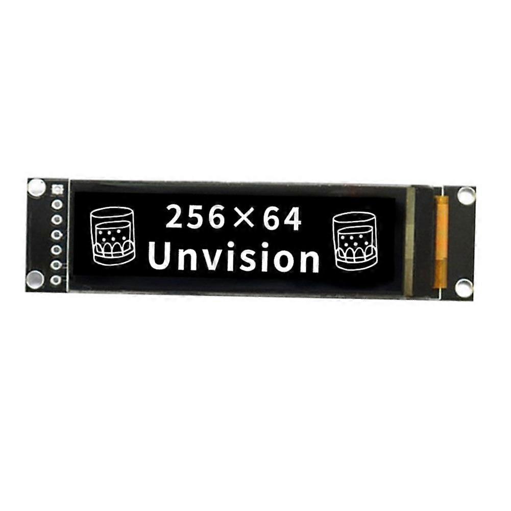 Módulo de exibição OLED de 2,08 polegadas, driver SH1122 de matriz de pontos 256x64, interface SPI de 7 pinos, 16 tons de cinza