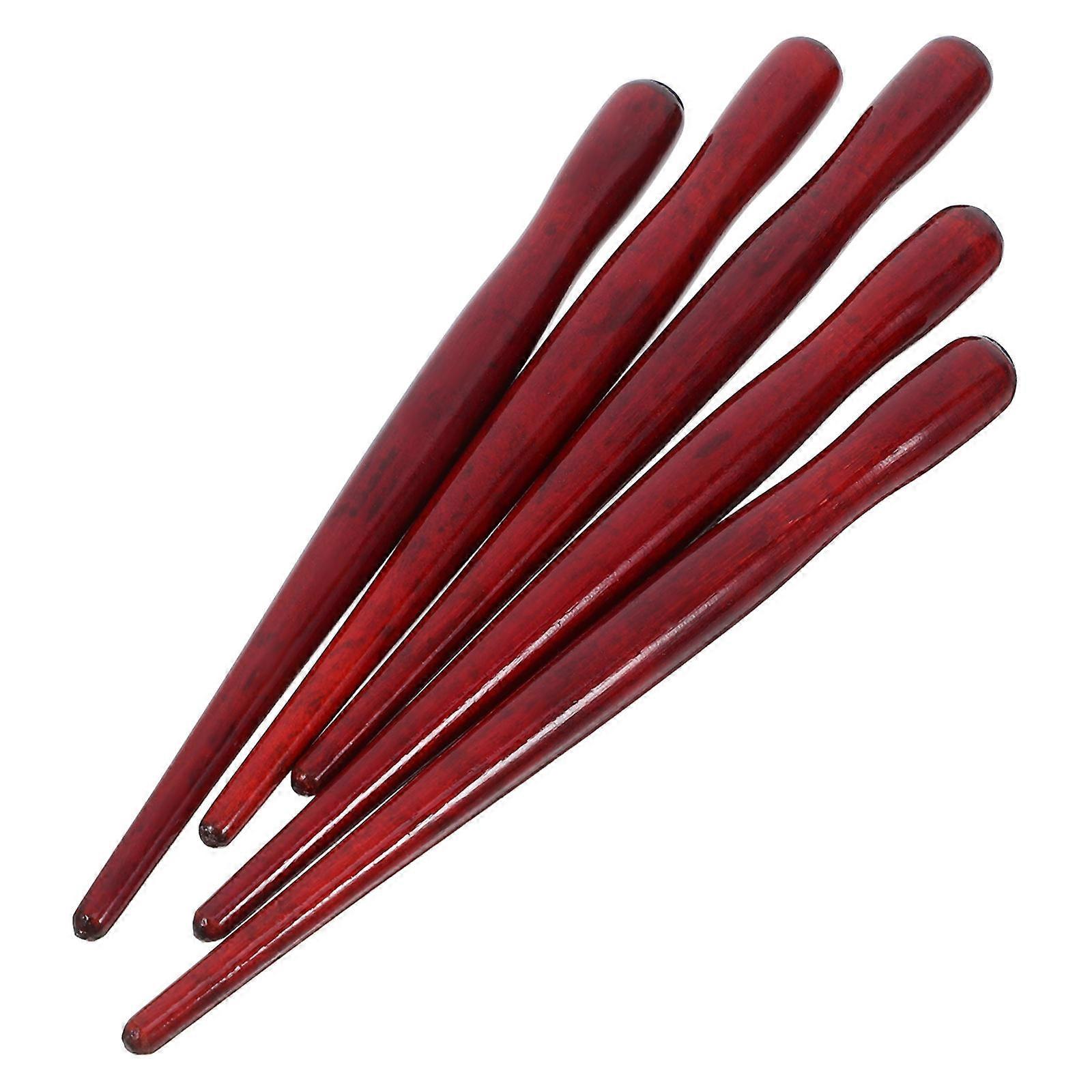 Brown Wooden Dip Pen Holder 5Pcs for Comfortable Writing Use