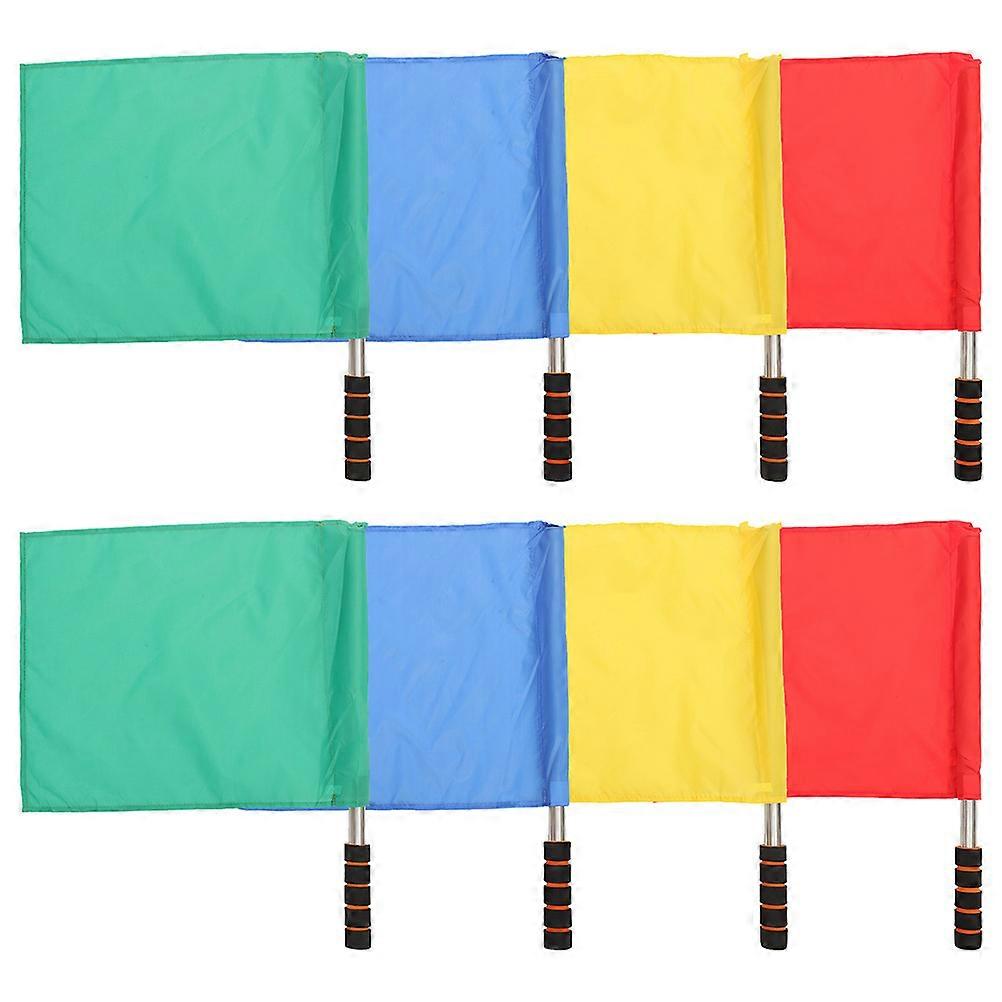 Signal Flag Competition Flags for Conduct Referee 8Pcs Portable Set