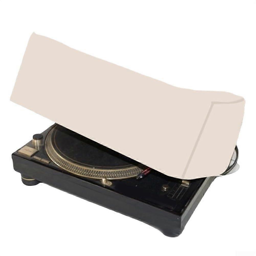 Oxford Fabric Dust Cover for Turntables Beige Color Shields Against Dust Moisture and Overheating