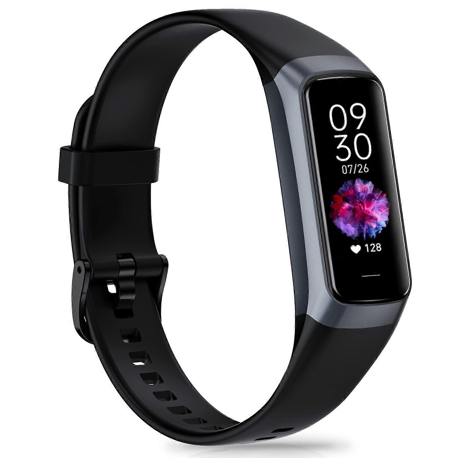 Fitness Tracker with Heart Rate Monitor, 1.10' AMOLED Smart Watch Waterproof, GPS Sleep Tracking