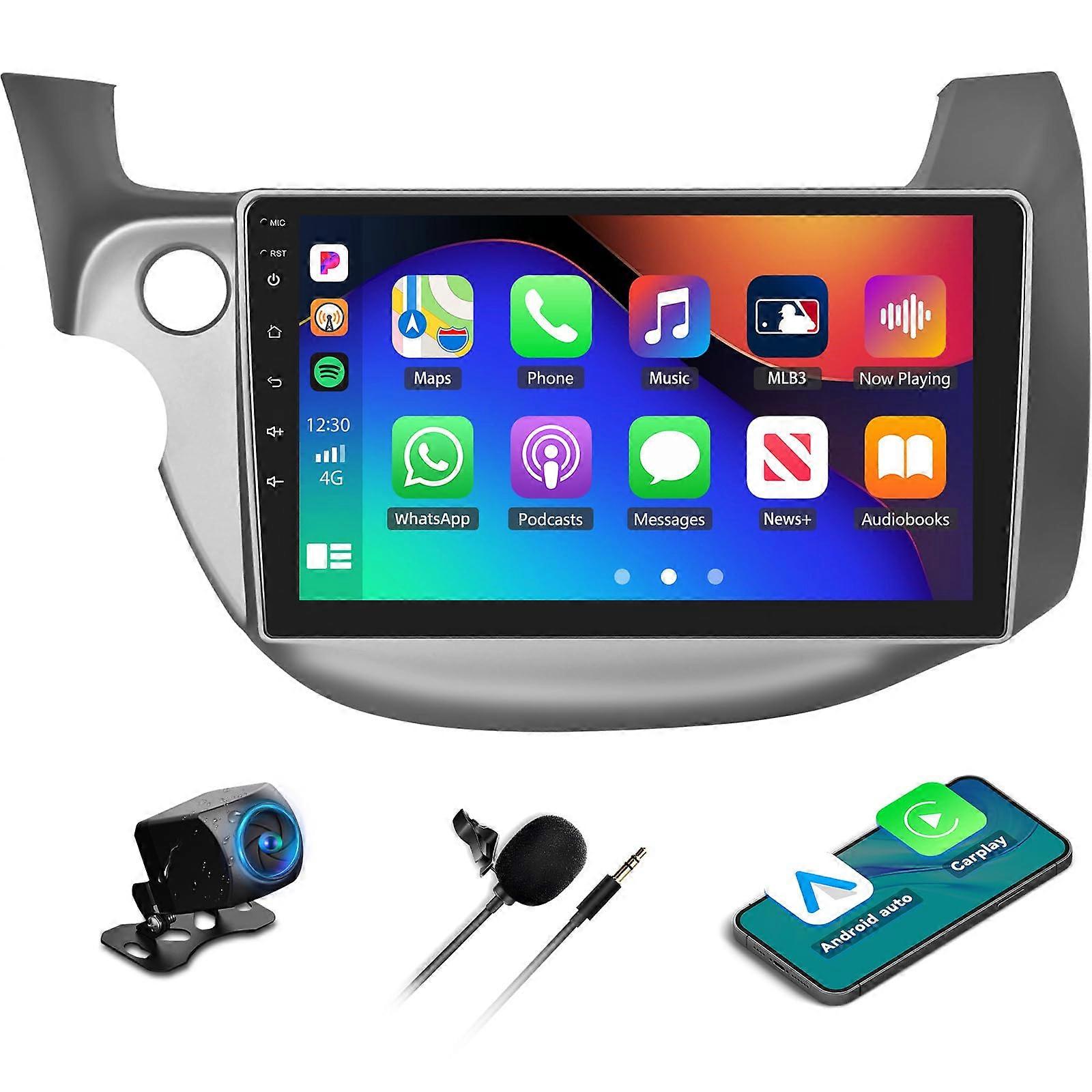 Android 13 Car Stereo for Honda Fit 20082013, 10' Touchscreen, Wireless CarPlay Android Auto, GPS