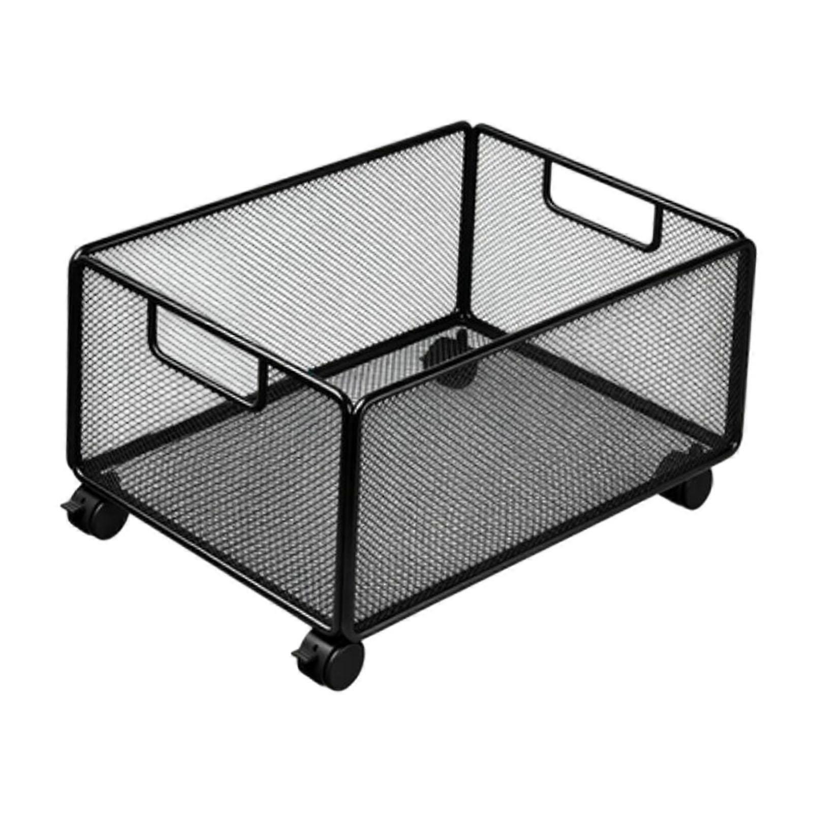 Mesh Rolling File Cart Rolling File Organizer Movable Versatile Portable Storage