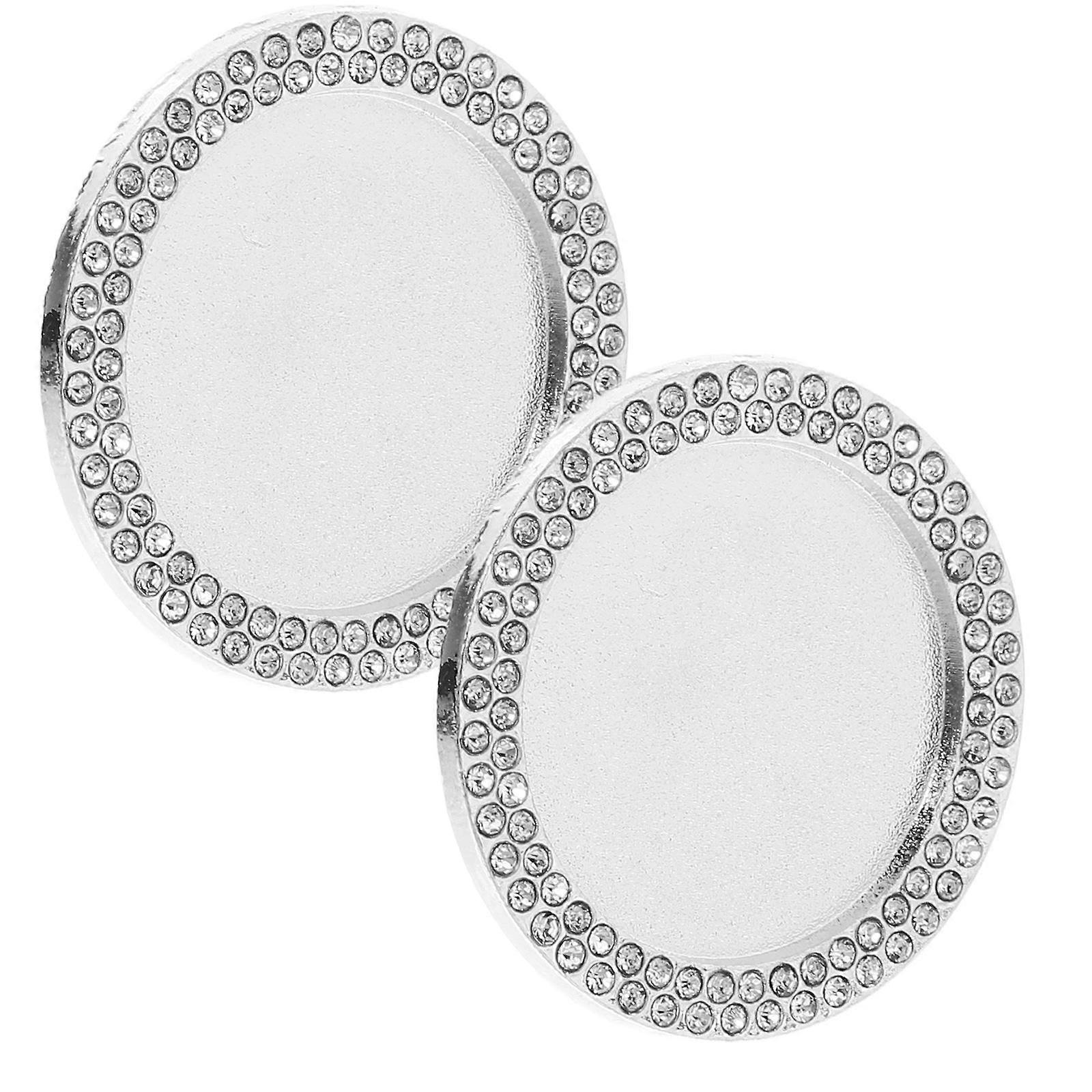 Brooch Pin Backs for Crafts Alloy Base Pin Backs 2Pcs Set