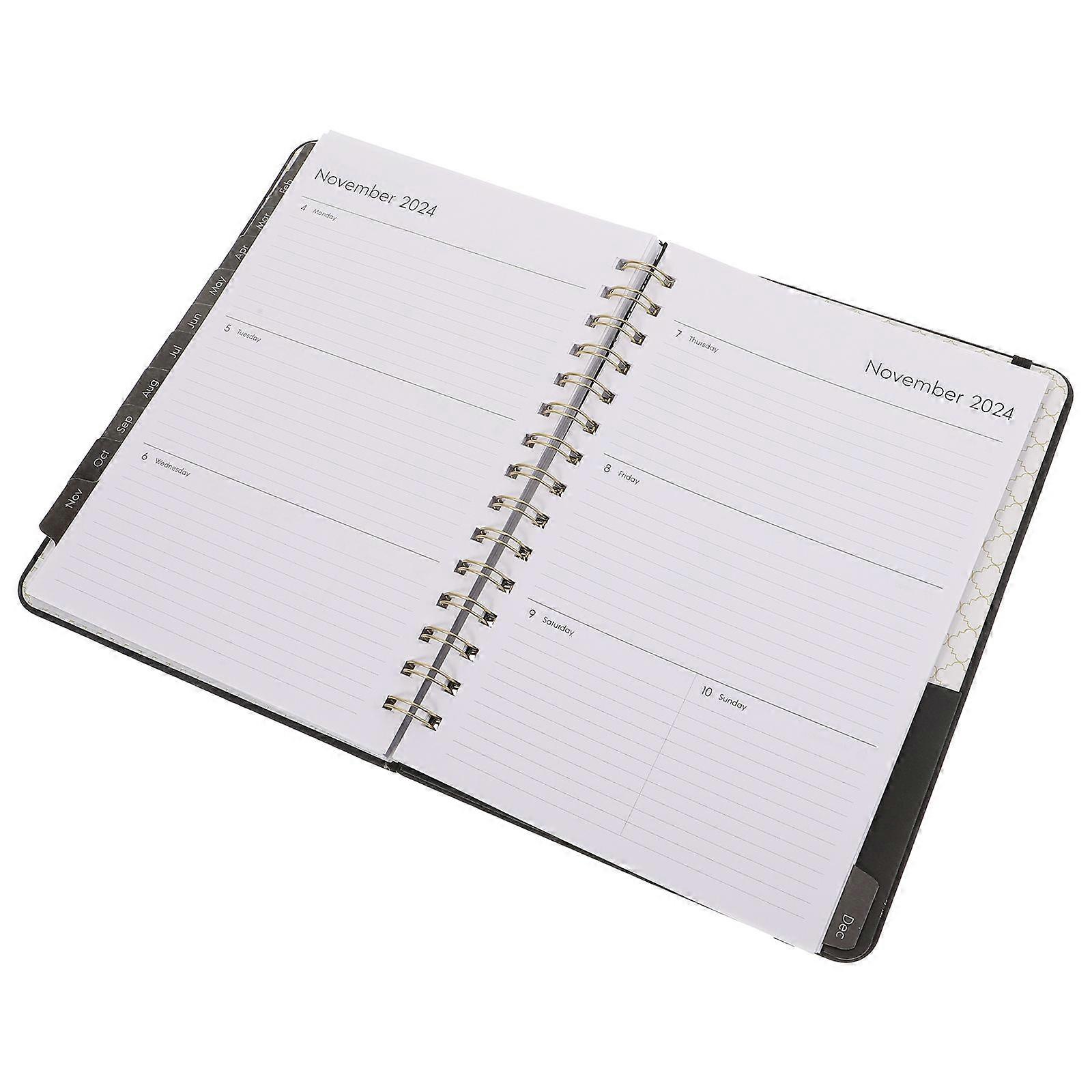PU Academic Planner for Daily Planning English Spiral Notepad