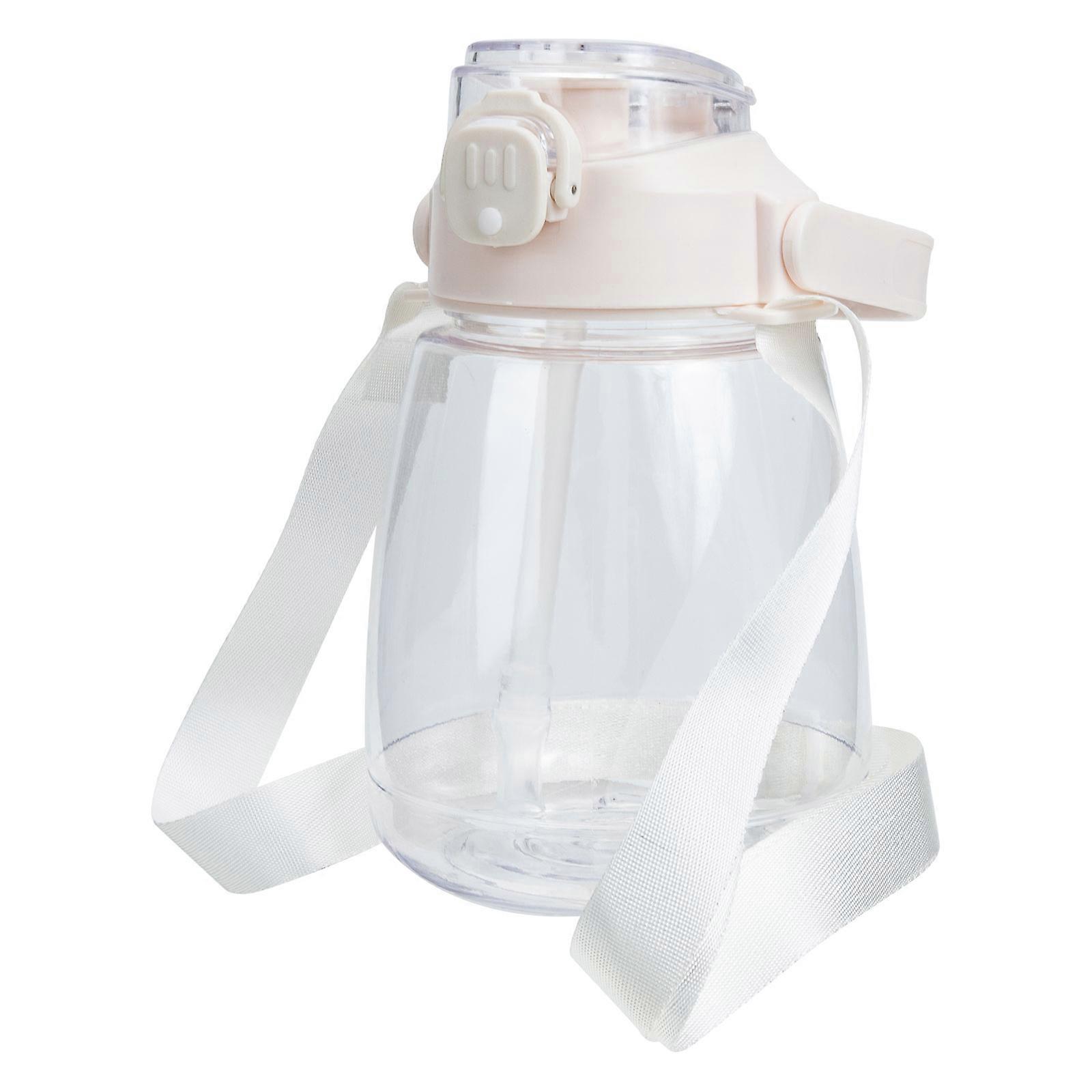 Straw Drinking Bottle Large Capacity Water Carrier for Storage 1 Unit