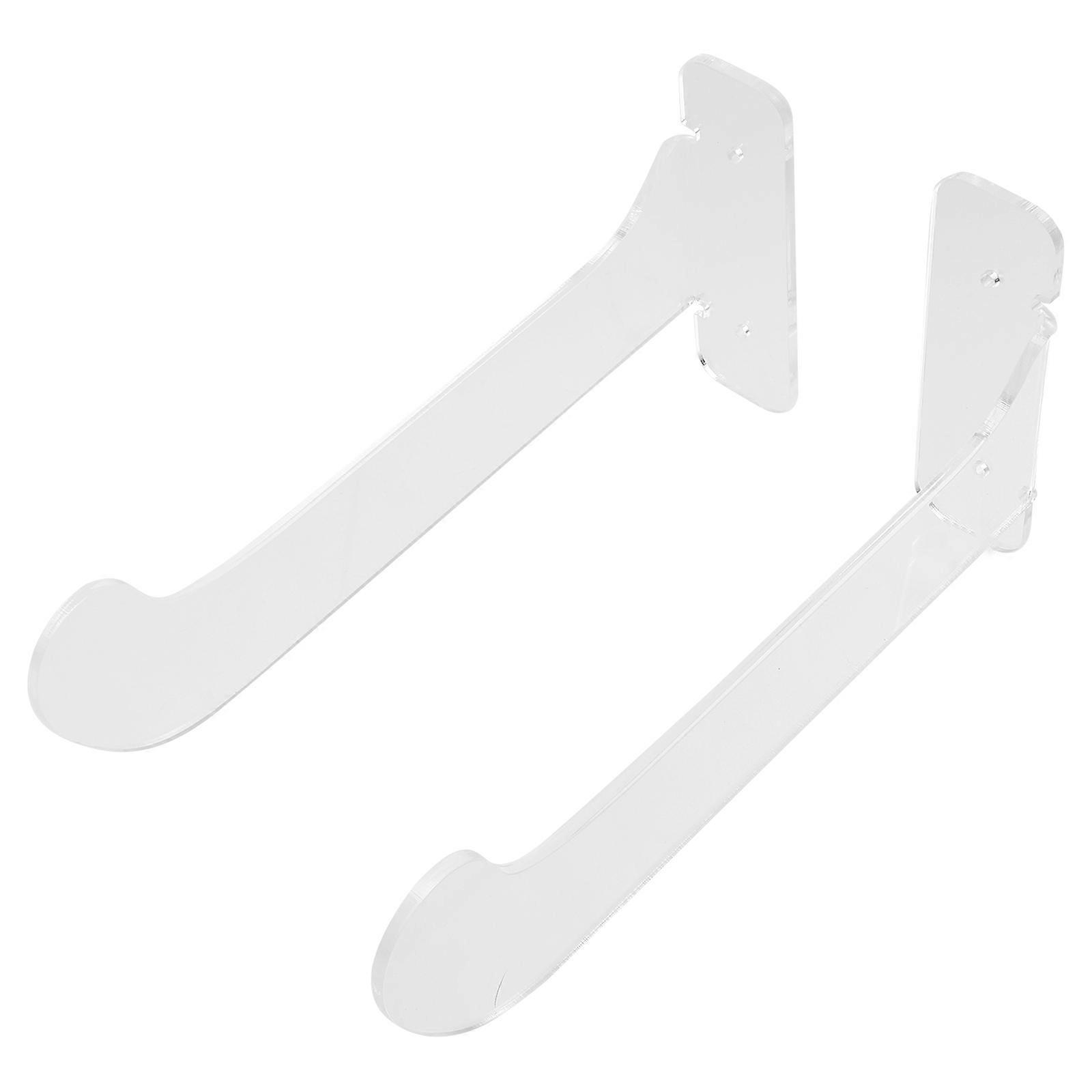 Yoga Mat Storage Rack for Wall Mount 1Pair Transparent Acrylic Design