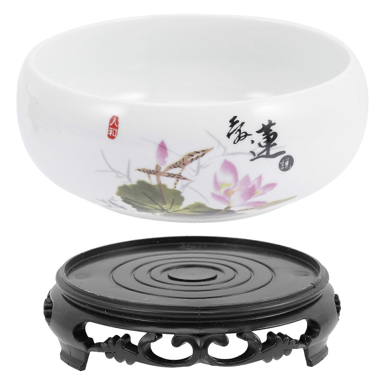 Assorted Color Ceramic Bonsai Pot Hydroponic Plant Pot 1Set