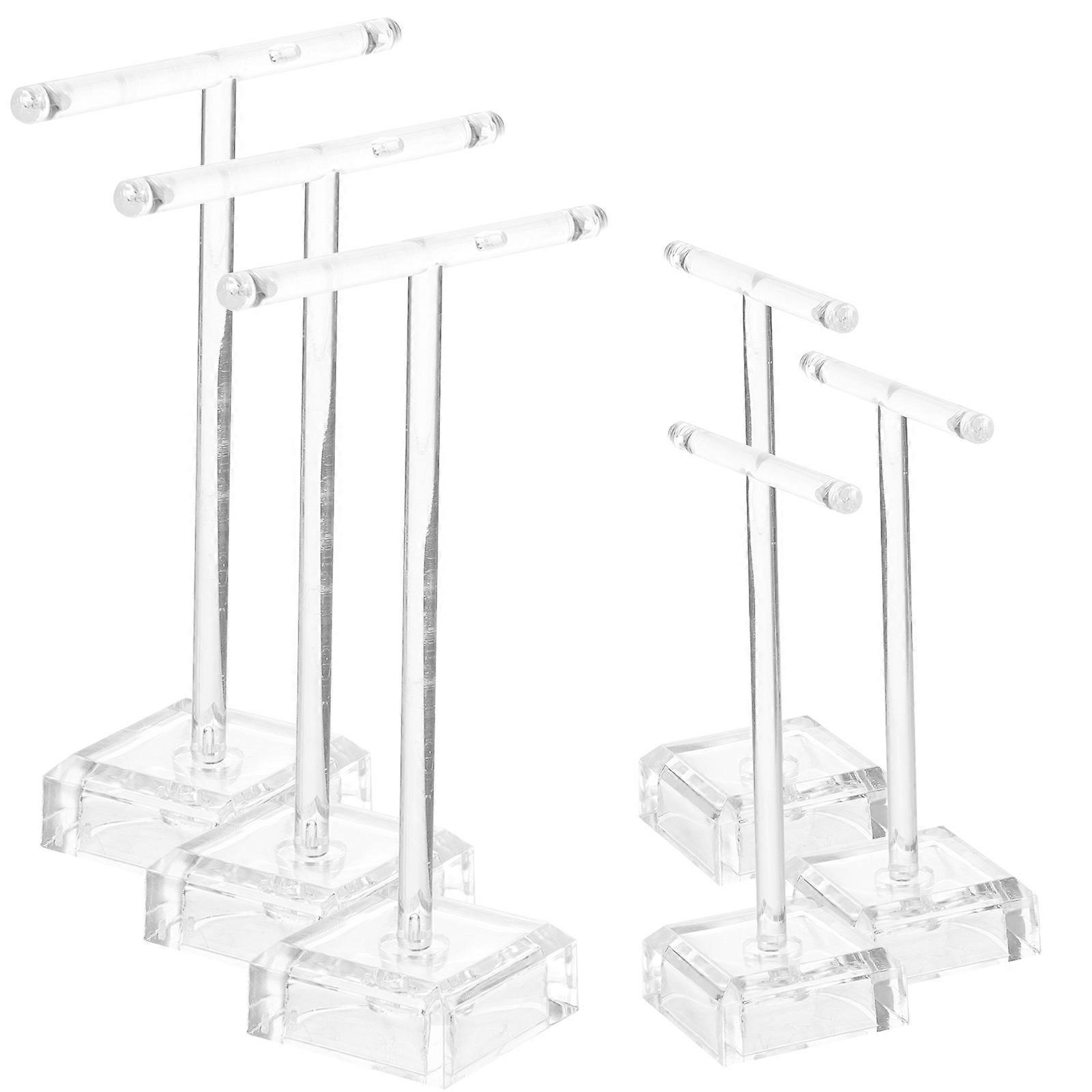 Transparent Earring Display Rack for Display Use with 18Pcs Acrylic Stands