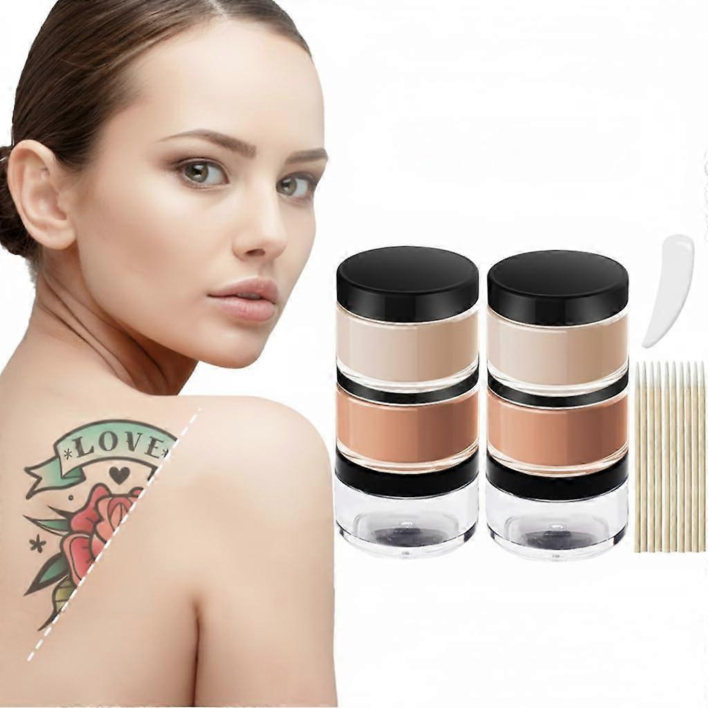 Tattoo Cover Up Makeup Waterproof Full Coverage Concealer for Tattoos Scars Birthmarks 2 Count