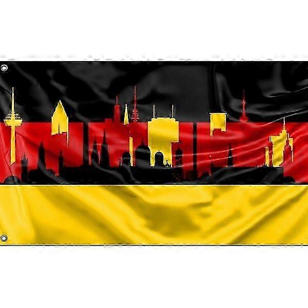 Flag Of Berlin Skyline
