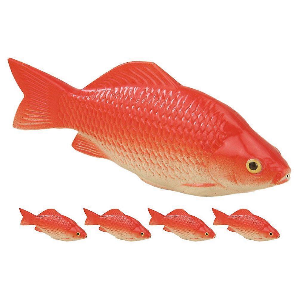 5pcs Simulation Fish Models Fake Fish Artificial Fish Model Carp Models Ornaments