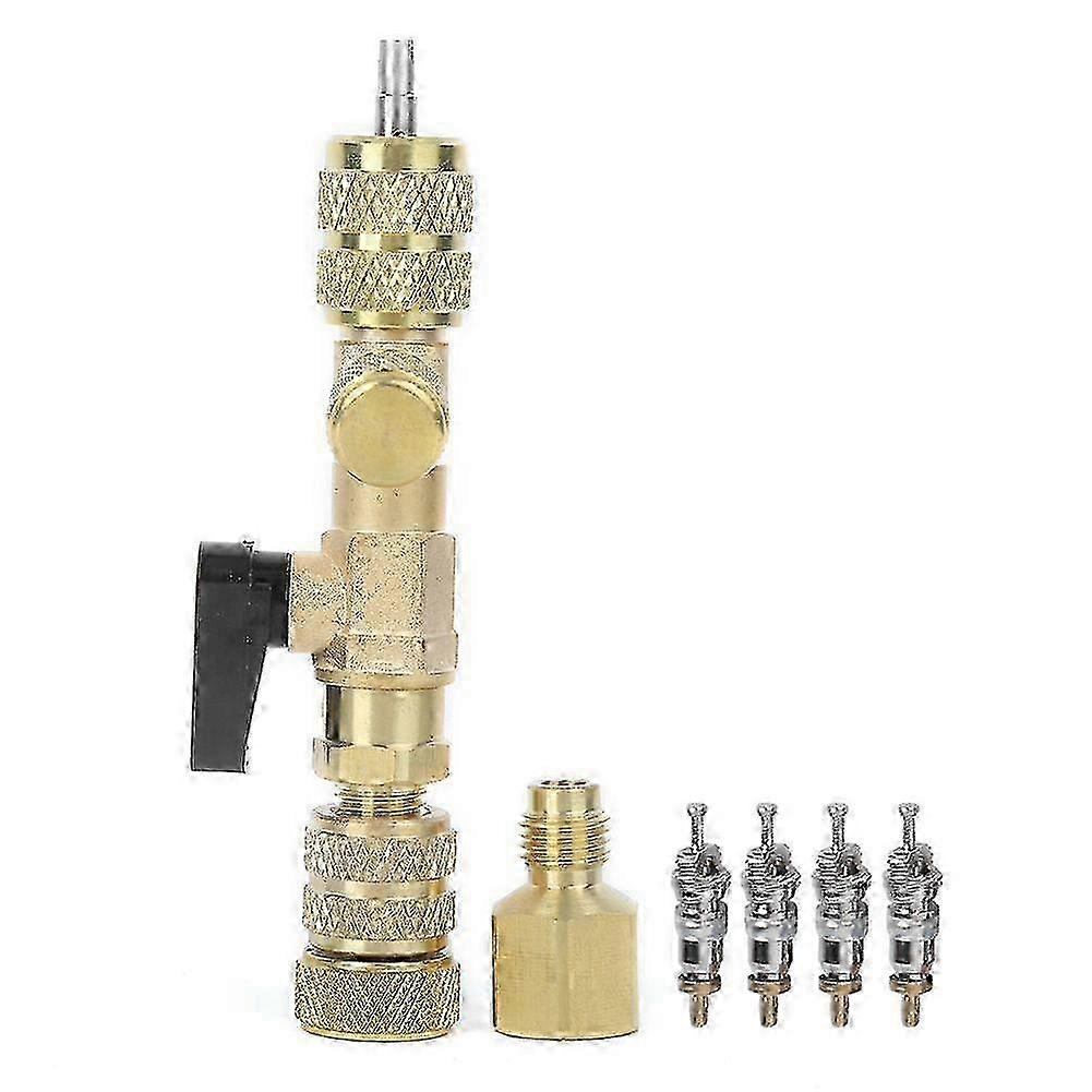 2025 4Pcs Valve Core with Valve Core Remover Installer Installation Replacement Tool Accessories