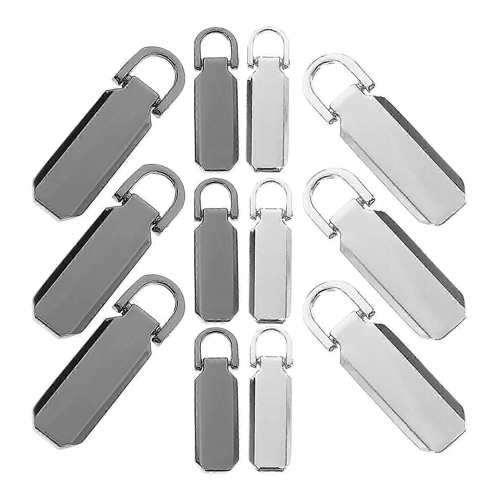 Repair Pull Tabs Zipper Fixers Compatible DIY Use 12Pcs Assorted Color Kit myi