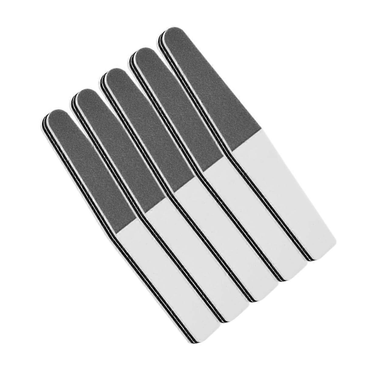 5pcs DoubleSided Nail Buffer Block for Manicure Prep and Finish, Compact Nail File Set