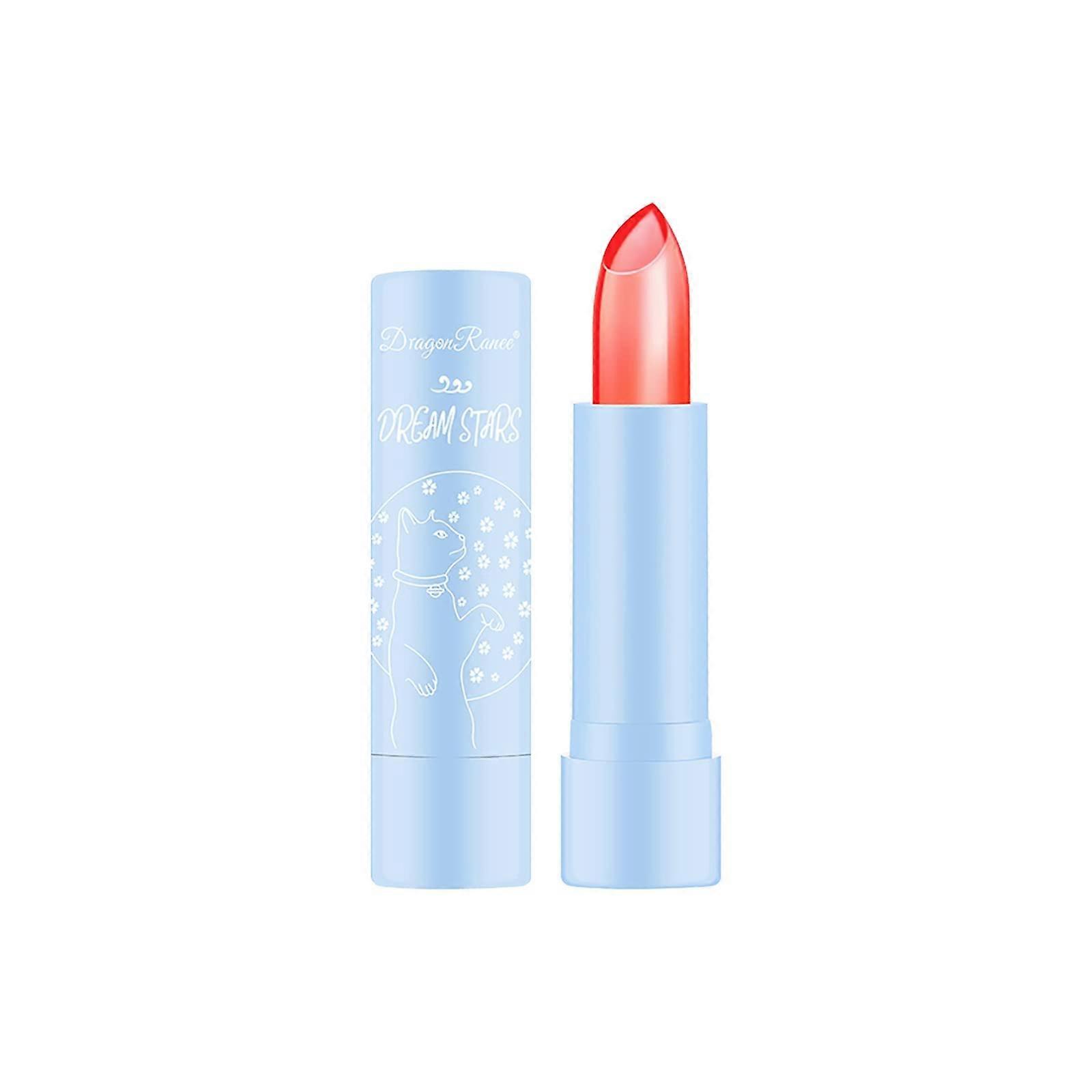 Color Changing Lipstick with pH Reactive Long Lasting Waterproof Moisturizing Gloss Finish