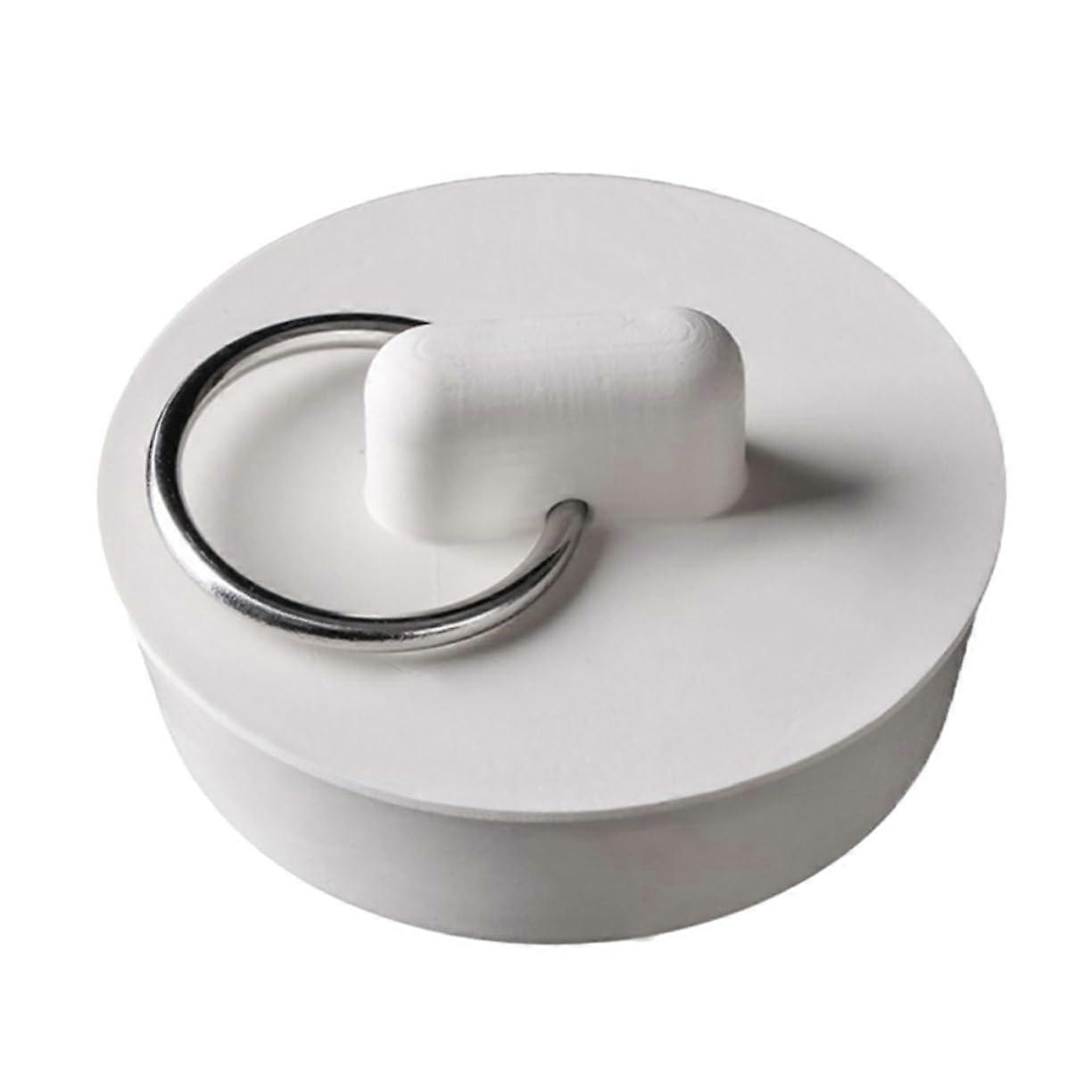 Universal Rubber Sink Stopper Set with Hanging Ring for Kitchen Bathroom Basin Laundry