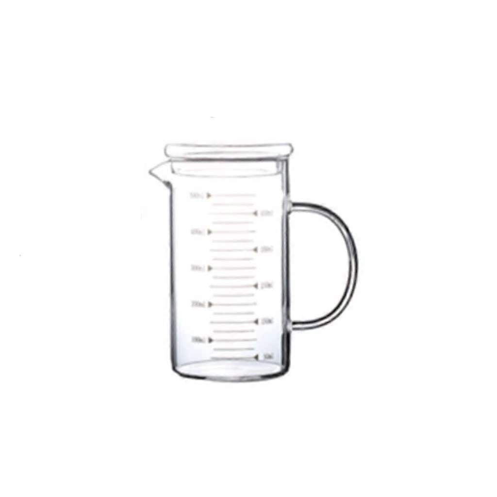 500ml Heat Resistant Glass Measuring Cup with Clear Scale and Ergonomic Handle for Baking Ref: 2010