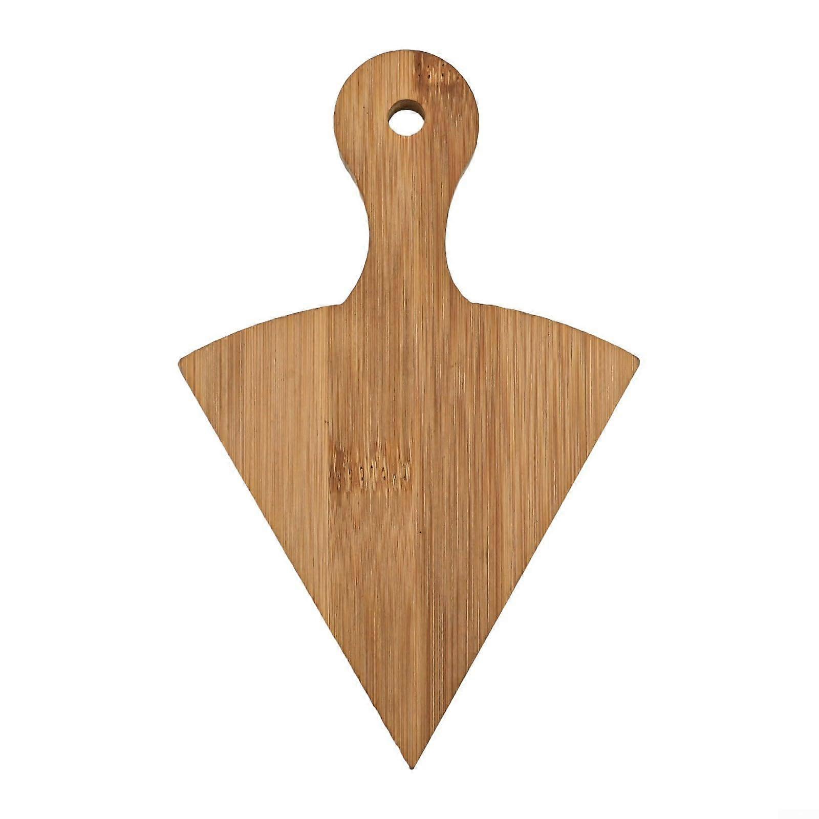 Wooden Pizza Serving Tray with Six Triangular Sections Precise Cutting Guides and Stackable Design