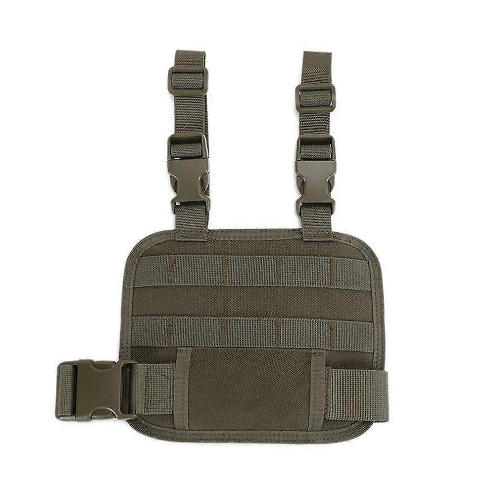 Tactical Thigh Rig MOLLE Drop Leg Platform with Adjustable Straps and QuickRelease Buckle OD Green