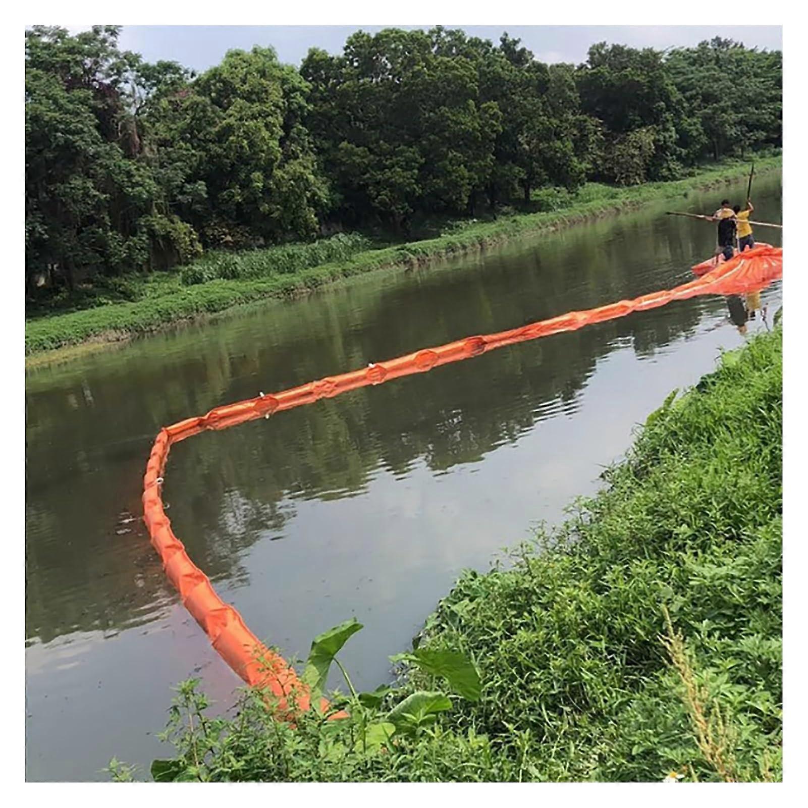 Reusable PVC Oil Containment Boom with Solid Float Design for Floating Oil Spill and River Debris