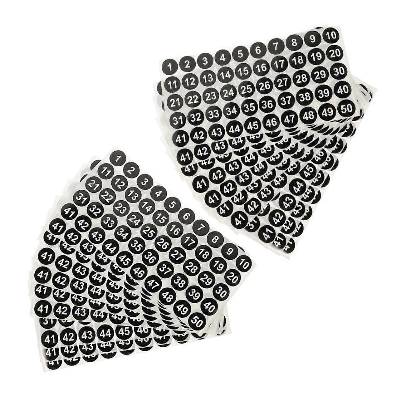 20 Sheets Self Adhesive Number Stickers for Fast Item Identification and Inventory Organizing