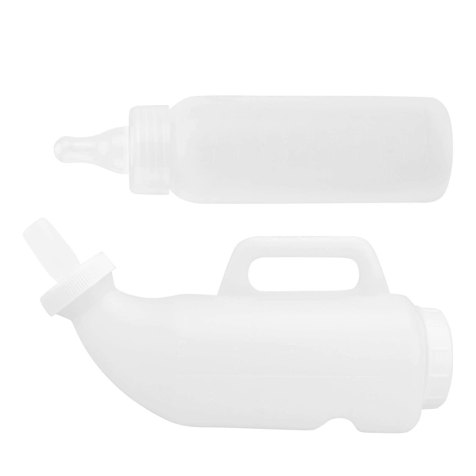 Feeding Bottle Sheep Nursing Bottle for Storage Use 1Set Plastic White