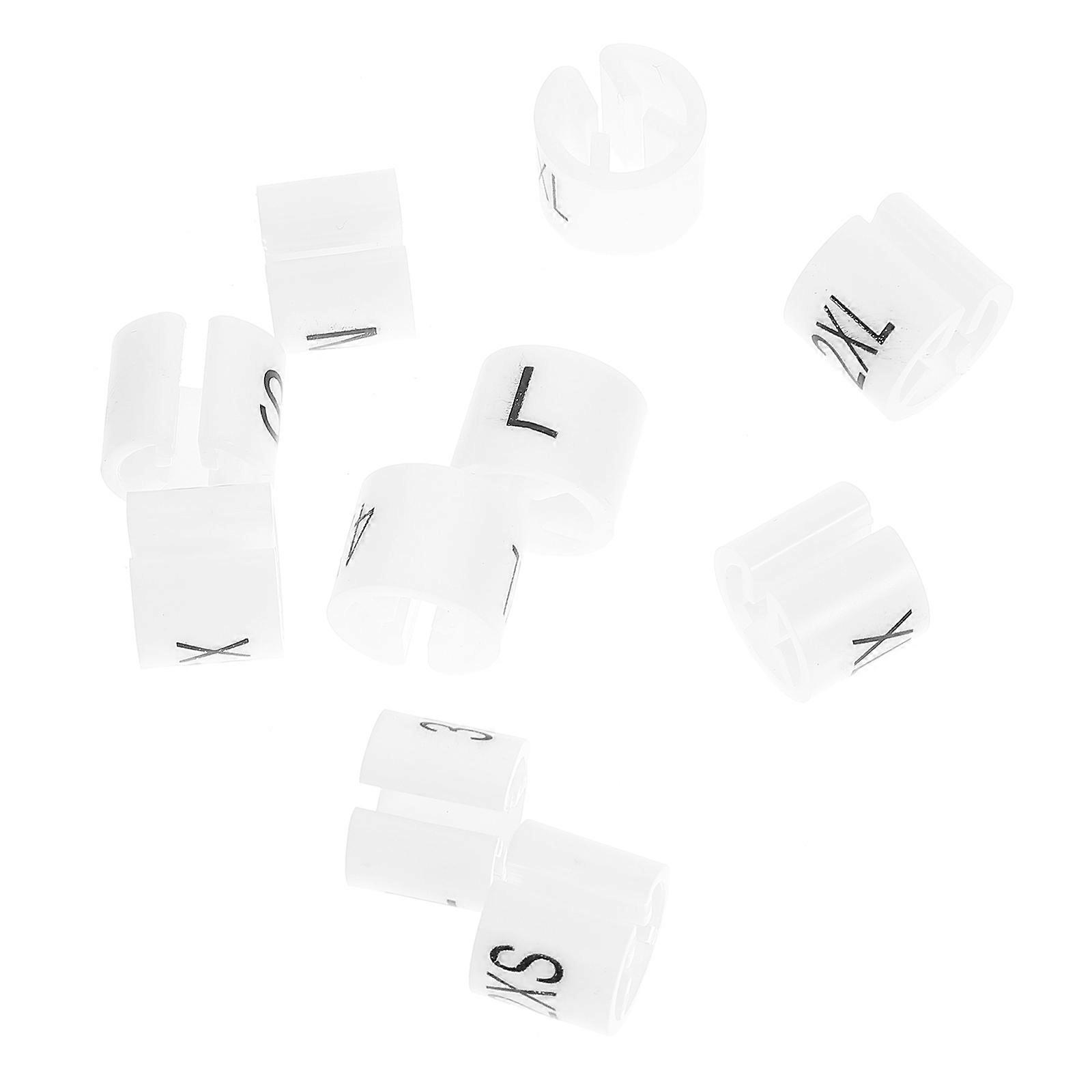 Clothes Hanger Size Markers Plastic Clips for Easy Sorting 200Pcs