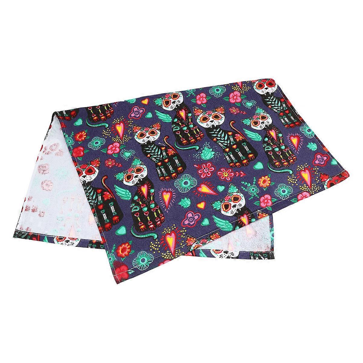 Cotton Dish Cloth Kitchen Breathable Towel for Use 2Pcs