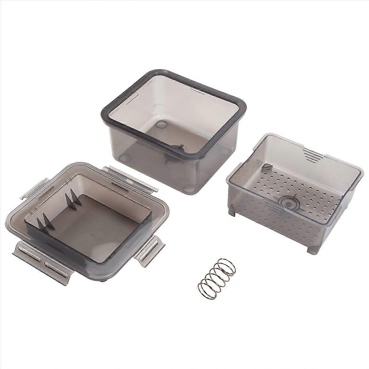 DIY Plastic Tofu Mold with Cheese Cloth Kitchen Cooking,Gray